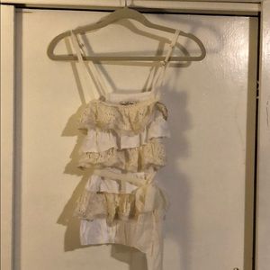 Abercrombie & Fitch ruffle tank top